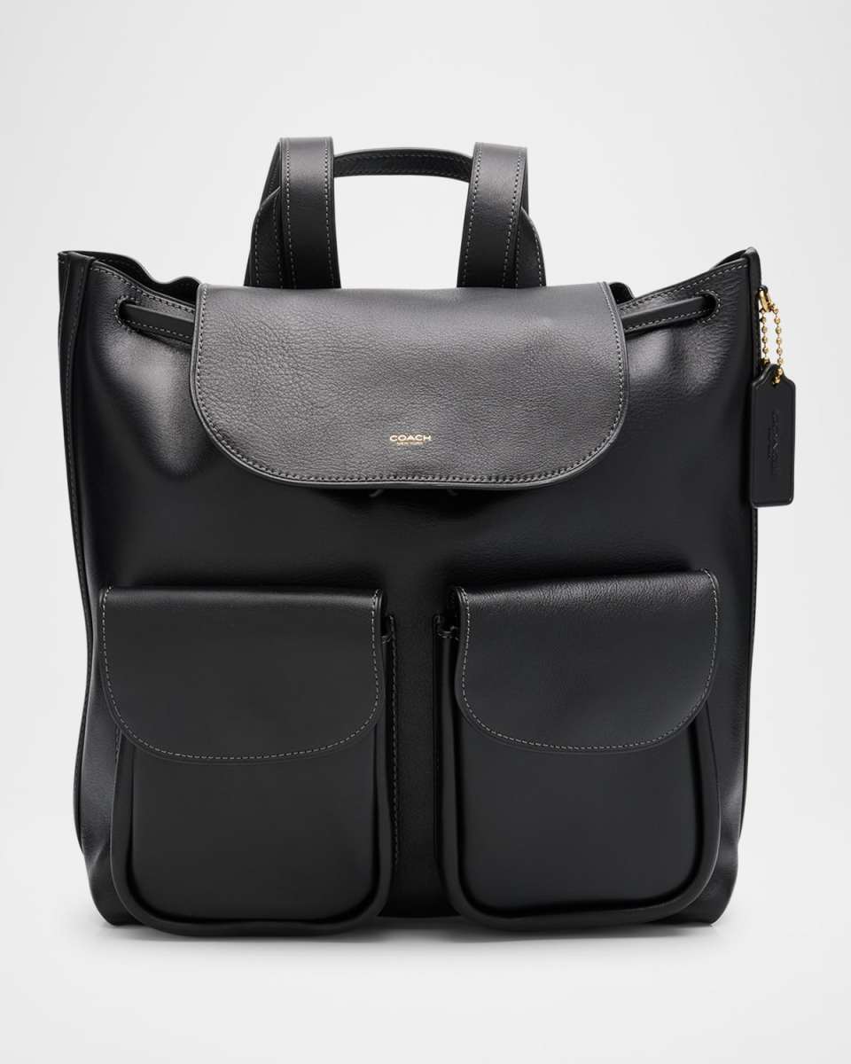 Crosby 28 Grain Leather Drawstring Backpack
